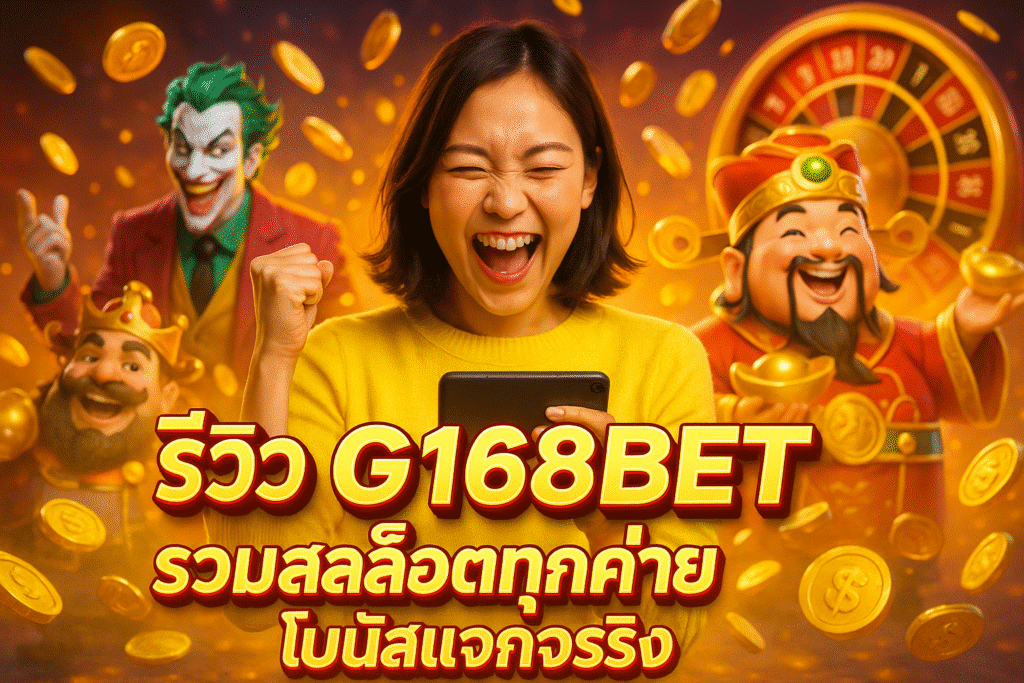รีวิว G168BET รวมสล็อตทุกค่าย โบนัสแจกจริง