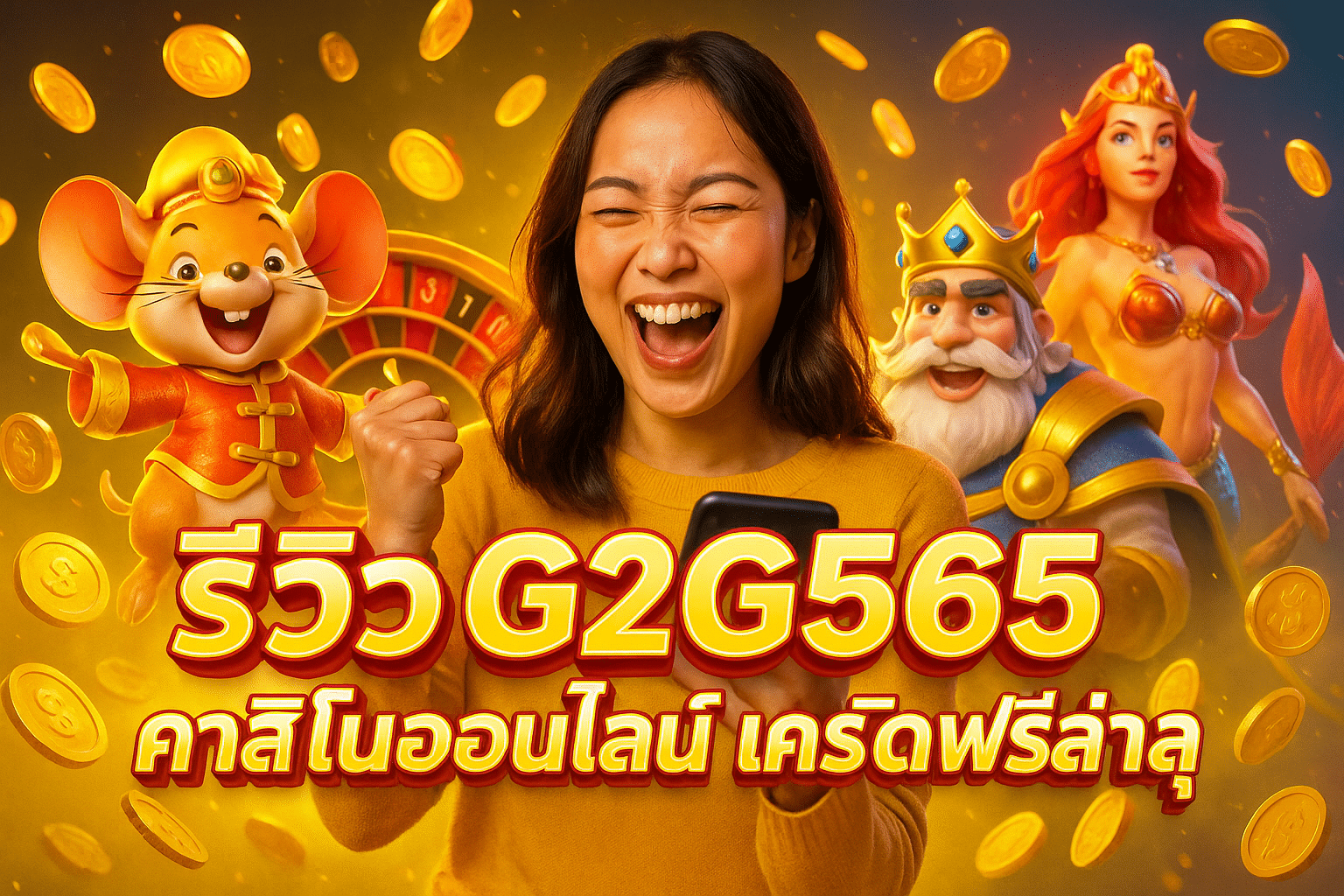 รีวิว G2G565 คาสิโนออนไลน์ เครดิตฟรีล่าสุด