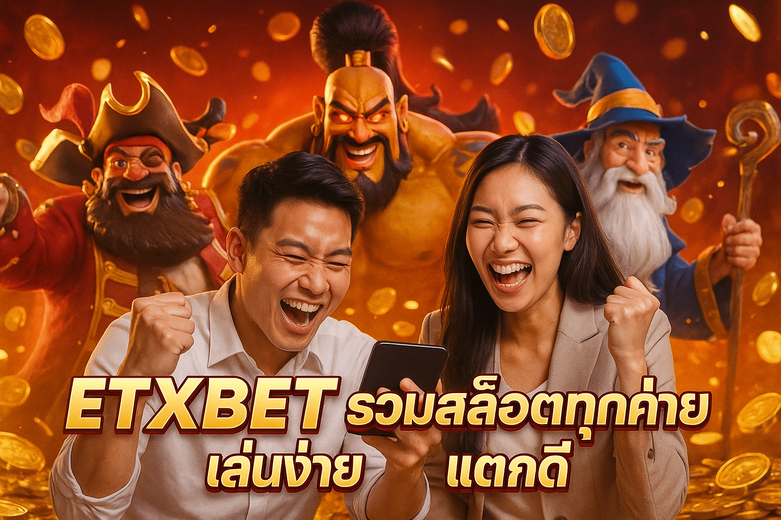 ETXBET รวมสล็อตทุกค่าย เล่นง่าย แตกดี